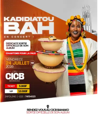Kadidiatou Bah en concert dédicace